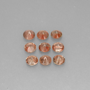 Gemas de andalucita multicolor natural de  ct, corte redondo, VS