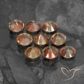 Gemas de andalucita Multicolor natural de 2.18 ct, Redondo, VS