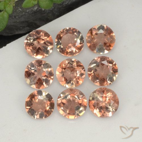 Gemas de andalucita Multicolor natural de 2.18 ct, Redondo, VS