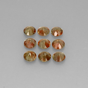Gemas de andalucita multicolor natural de 2,09 ct, corte redondo, VS