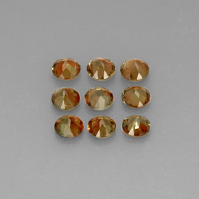 Gemas de andalucita multicolor natural de  ct, corte redondo, VS