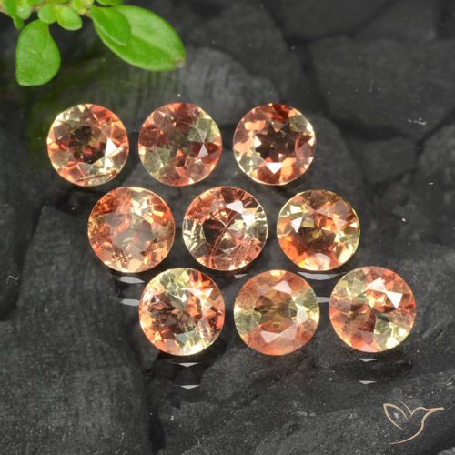 2.12ctw Natural Multicolor andalucita, Redondo, VS