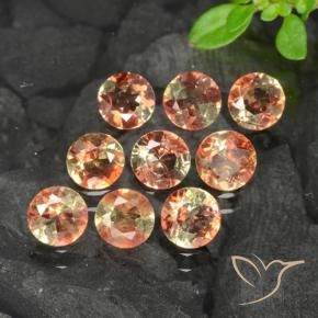 Gemas de andalucita Multicolor natural de 2.12 ct, Redondo, VS
