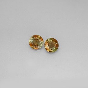 Gemas de andalucita multicolor natural de  ct, corte redondo, VS