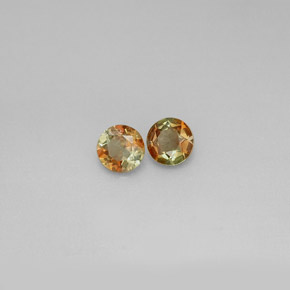 Gemas de andalucita multicolor natural de  ct, corte redondo, VS