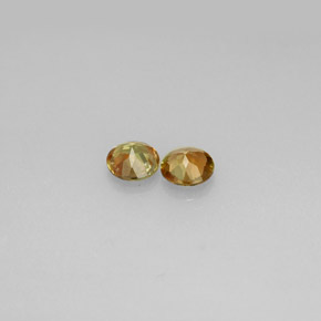 Gemas de andalucita multicolor natural de  ct, corte redondo, VS