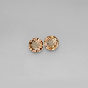 Gemas de andalucita multicolor natural de  ct, corte redondo, VS