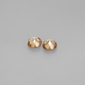 Gemas de andalucita multicolor natural de  ct, corte redondo, VS