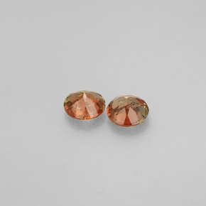 Gemas de andalucita multicolor natural de  ct, corte redondo, VS
