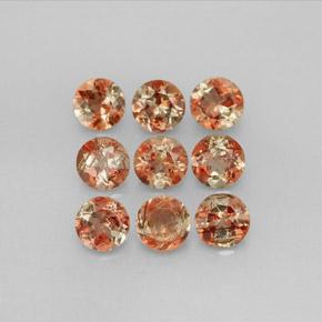 Gemas de andalucita multicolor natural de 2,30 ct, corte redondo, VS
