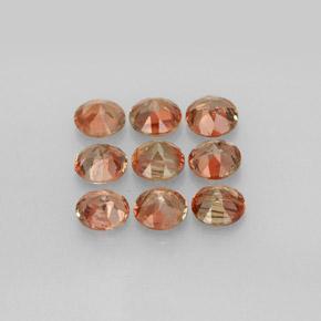 Gemas de andalucita multicolor natural de 2,30 ct, corte redondo, VS