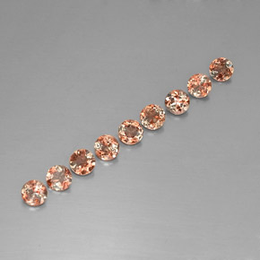 Gemas de andalucita multicolor natural de 2,24 ct, corte redondo, VS