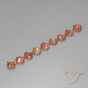 Gemas de andalucita Multicolor natural de 2.16 ct, Redondo, VS