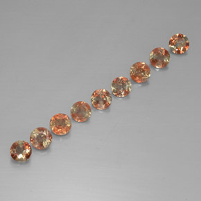 Gemas de andalucita Multicolor natural de  ct, Corte Redondo, VS