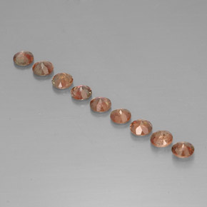 Gemas de andalucita Multicolor natural de  ct, Corte Redondo, VS