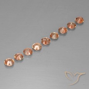 Gemas de andalucita Multicolor natural de 2.26 ct, Redondo, VS