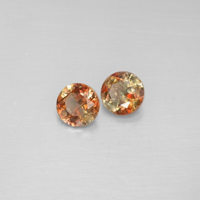 Gemas de andalucita Multicolor natural de  ct, Corte Redondo, VS