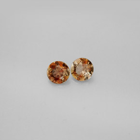 Gemas de andalucita multicolor natural de  ct, corte redondo, VS