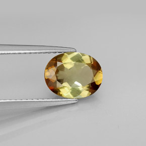 Andalucita multicolor natural de 1,63 ct, corte óvalo, VS