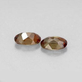Gemas de andalucita multicolor natural de  ct, corte óvalo, VS