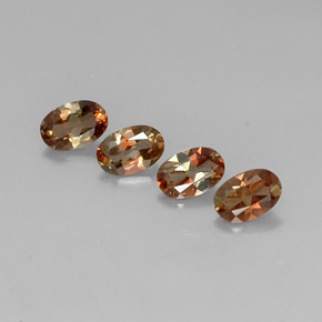 Gemas de andalucita multicolor natural de 1,69 ct, corte óvalo, VS