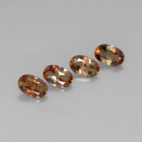 Gemas de andalucita multicolor natural de 1,69 ct, corte óvalo, VS