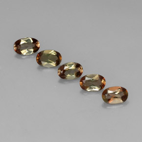 Gemas de andalucita multicolor natural de 2,20 ct, corte óvalo, VVS-VS