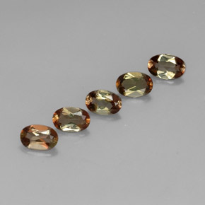 Gemas de andalucita multicolor natural de 2,20 ct, corte óvalo, VVS-VS