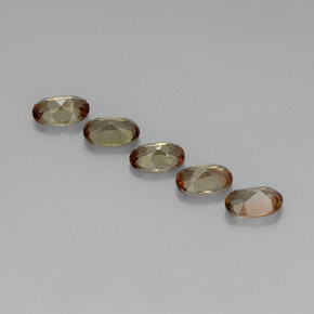 Gemas de andalucita multicolor natural de 2,20 ct, corte óvalo, VVS-VS