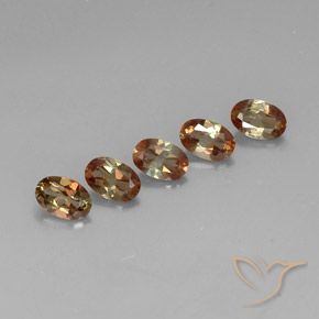 Gemas de andalucita Multicolor natural de 2.19 ct, Ovalada, VS