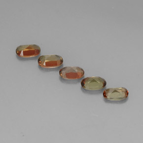 Gemas de andalucita multicolor natural de  ct, corte óvalo, VVS-VS