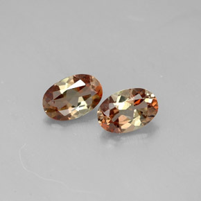 Gemas de andalucita multicolor natural de  ct, corte óvalo, VS