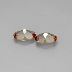 Gemas de andalucita multicolor natural de  ct, corte óvalo, VS