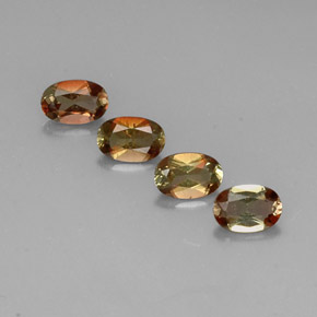 Gemas de andalucita multicolor natural de 1,80 ct, corte óvalo, VVS-VS