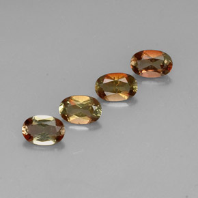 Gemas de andalucita multicolor natural de 1,80 ct, corte óvalo, VVS-VS