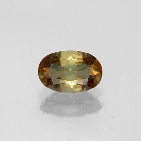 Andalucita multicolor natural de 0,46 ct, corte óvalo, VS
