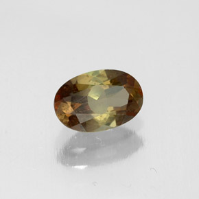 Andalucita multicolor natural de 0,46 ct, corte óvalo, VS
