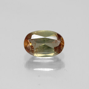 Andalucita multicolor natural de 0,47 ct, corte óvalo, VS-SI