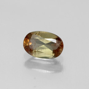 Andalucita multicolor natural de 0,47 ct, corte óvalo, VS-SI