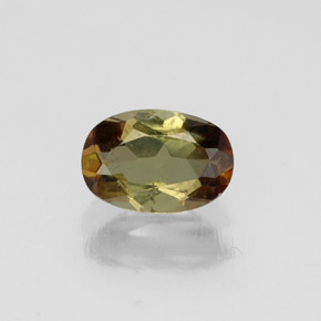 Andalucita multicolor natural de 0,47 ct, corte óvalo, VS-SI