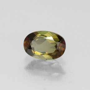 Andalucita multicolor natural de 0,50 ct, corte óvalo, VVS-VS