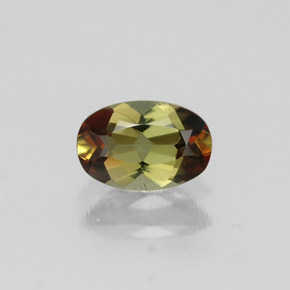 Andalucita multicolor natural de 0,43 ct, corte óvalo, VVS-VS