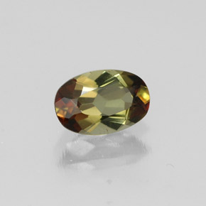 Andalucita multicolor natural de 0,43 ct, corte óvalo, VVS-VS