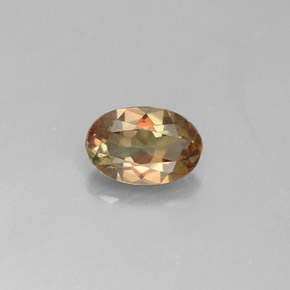 Andalucita multicolor natural de 0,45 ct, corte óvalo, VVS-VS
