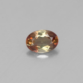 Andalucita multicolor natural de 0,39 ct, corte óvalo, VVS-VS