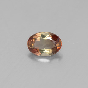 Andalucita multicolor natural de 0,39 ct, corte óvalo, VVS-VS