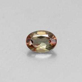 Andalucita multicolor natural de 0,32 ct, corte óvalo, VVS-VS