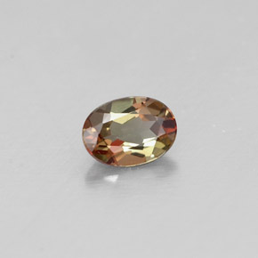 Andalucita multicolor natural de 0,32 ct, corte óvalo, VVS-VS