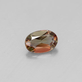 Andalucita multicolor natural de 0,42 ct, corte óvalo, VVS-VS