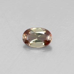 Andalucita multicolor natural de 0,40 ct, corte óvalo, VVS-VS